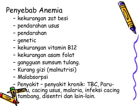 Apa saja gejala gejala anemia